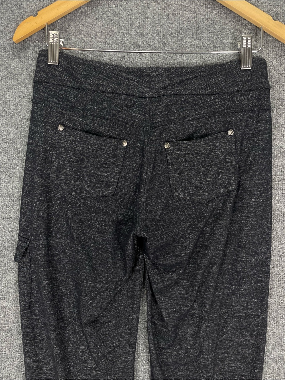 Athleta Bettona Boyfriend Jogger Pants Black/Gray Size XS Stretch Athleisure - Picture 4 of 9